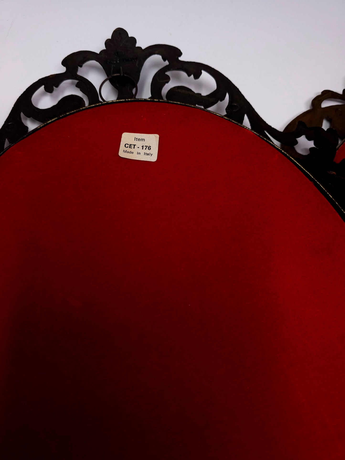 Vintage Victorian Pinky and Blue Boy Painting Prints Concave Glass with Brass Frames