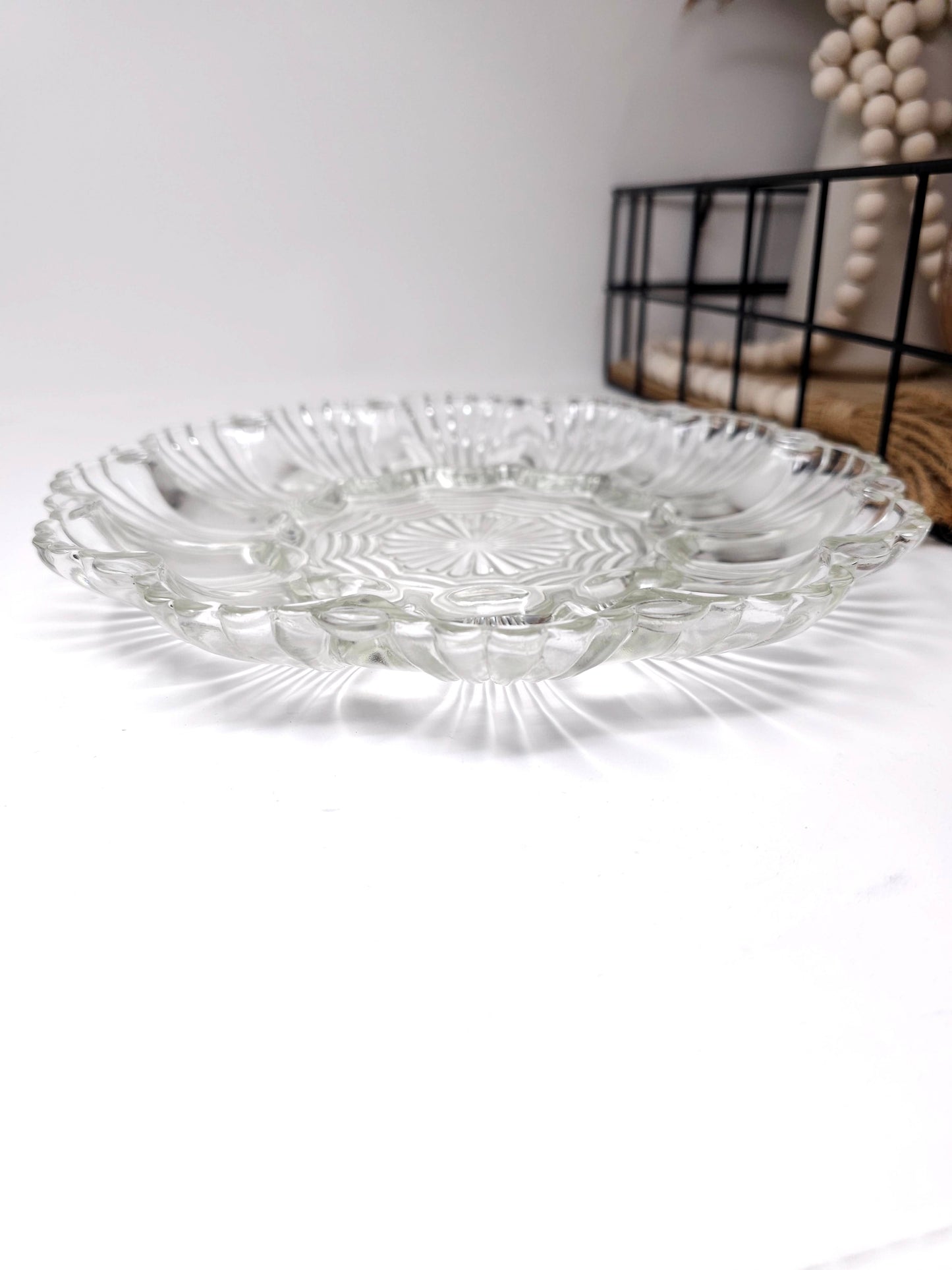 Vintage Anchor Hocking Fire King Deviled Egg Dish