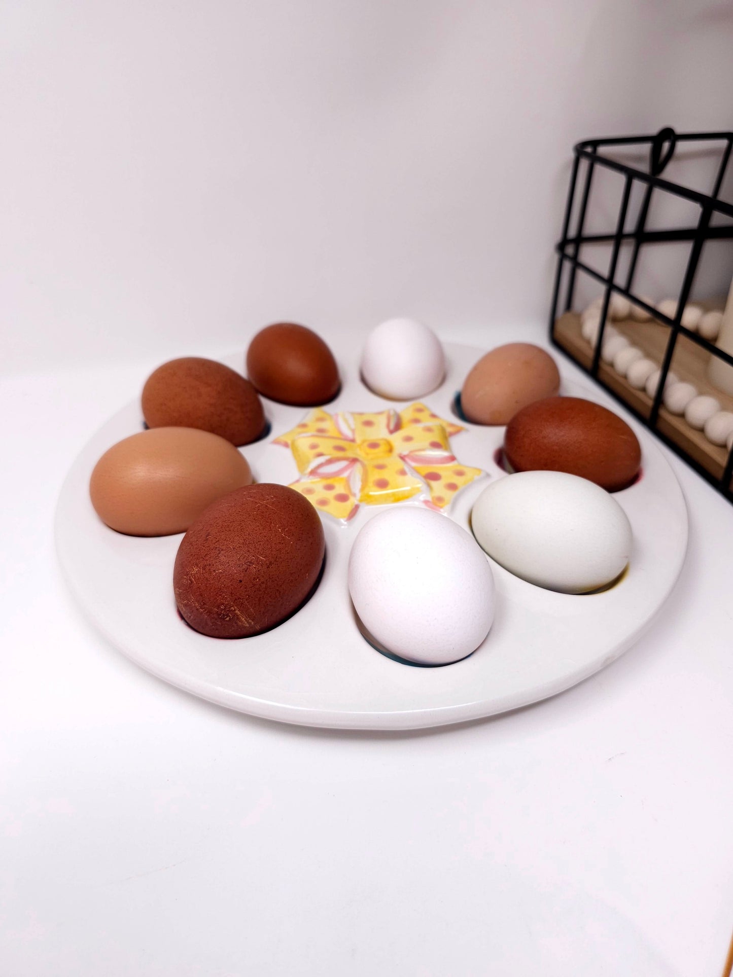 Vintage World Bazaars Deviled Egg Platter